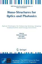 Nano-Structures for Optics and Photonics: Optical Strategies for Enhancing Sensing, Imaging, Communication and Energy Conversion