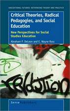 Critical Theories, Radical Pedagogies, and Social Education: New Perspectives for Social Studies Education