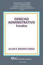 DERECHO ADMINISTRATIVO. Estudios