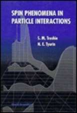 Spin Phenomena in Particle Interactions