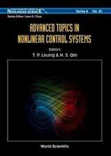 Advanced Topics in Nonlinear Control Sys