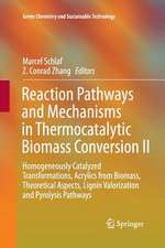 Reaction Pathways and Mechanisms in Thermocatalytic Biomass Conversion II: Homogeneously Catalyzed Transformations, Acrylics from Biomass, Theoretical Aspects, Lignin Valorization and Pyrolysis Pathways