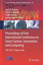 Proceedings of First International Conference on Smart System, Innovations and Computing: SSIC 2017, Jaipur, India