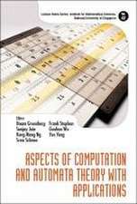 ASPECTS OF COMPUTATION AND AUTOMATA THEORY WITH APPLICATIONS