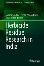 Herbicide Residue Research in India