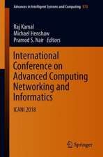 International Conference on Advanced Computing Networking and Informatics: ICANI-2018