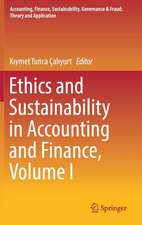 Ethics and Sustainability in Accounting and Finance, Volume I