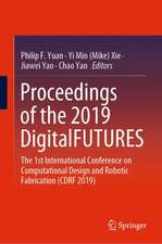 Proceedings of the 2019 DigitalFUTURES : The 1st International Conference on Computational Design and Robotic Fabrication (CDRF 2019)