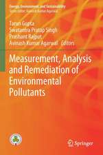 Measurement, Analysis and Remediation of Environmental Pollutants