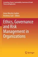 Ethics, Governance and Risk Management in Organizations