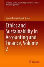 Ethics and Sustainability in Accounting and Finance, Volume II