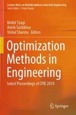 Optimization Methods in Engineering: Select Proceedings of CPIE 2019