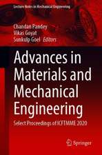 Advances in Materials and Mechanical Engineering