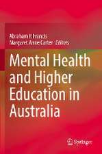 Mental Health and Higher Education in Australia