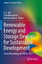 Renewable Energy and Storage Devices for Sustainable Development: Select Proceedings of IWRESD 2021