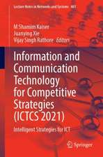 Information and Communication Technology for Competitive Strategies (ICTCS 2021): Intelligent Strategies for ICT