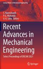 Recent Advances in Mechanical Engineering