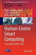 Human-Centric Smart Computing: Proceedings of ICHCSC 2022