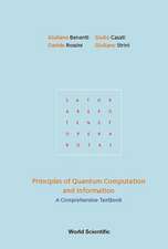 PRINCIPLES OF QUANTUM COMPUTATION AND INFORMATION