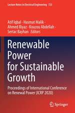 Renewable Power for Sustainable Growth