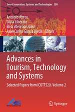 Advances in Tourism, Technology and Systems