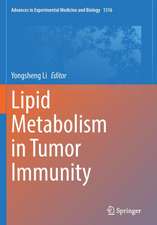 Lipid Metabolism in Tumor Immunity