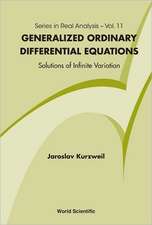 Generalized Ordinary Differential Equations