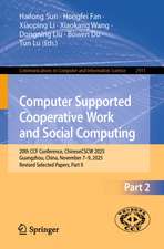 Computer Supported Cooperative Work and Social Computing
