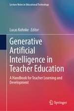 Generative Artificial Intelligence in Teacher Education