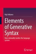 Elements of Generative Syntax