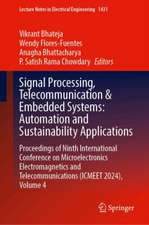 Signal Processing, Telecommunication and Embedded Systems: Automation and Sustainability Applications