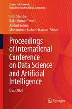 Proceedings of International Conference on Data Science and Artificial Intelligence