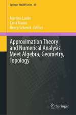 Approximation Theory and Numerical Analysis Meet Algebra, Geometry, Topology