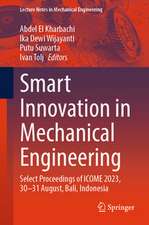 Smart Innovation in Mechanical Engineering