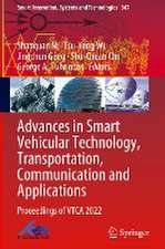 Advances in Smart Vehicular Technology, Transportation, Communication and Applications: Proceedings of VTCA 2022