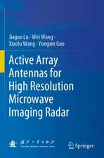 Active Array Antennas for High Resolution Microwave Imaging Radar