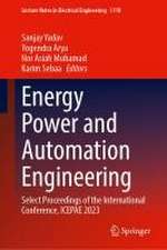 Energy Power and Automation Engineering