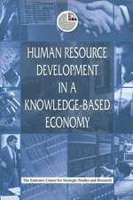 Human Resource Development in a Knowledge-Based Economy