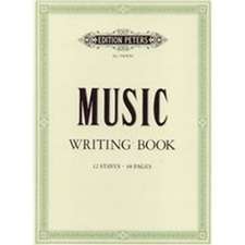 Peters Music Writing Book