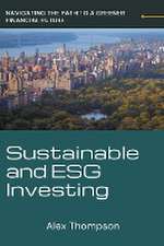 Sustainable and ESG Investing