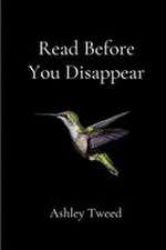 Read Before You Disappear