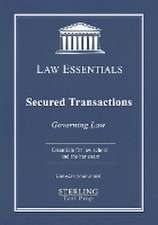 Secured Transactions, Governing Law