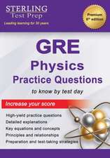 Test Prep, S: GRE Physics Practice Questions