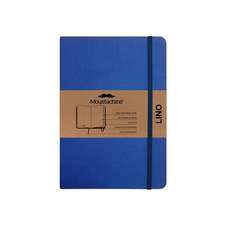 Moustachine Classic Linen Hardcover Indigo Blue Blank Medium